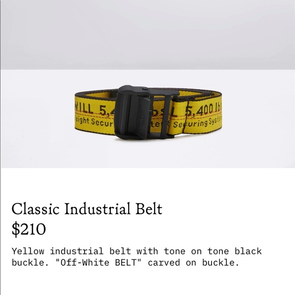 Off white belt classic industrial belt authentic main image 4